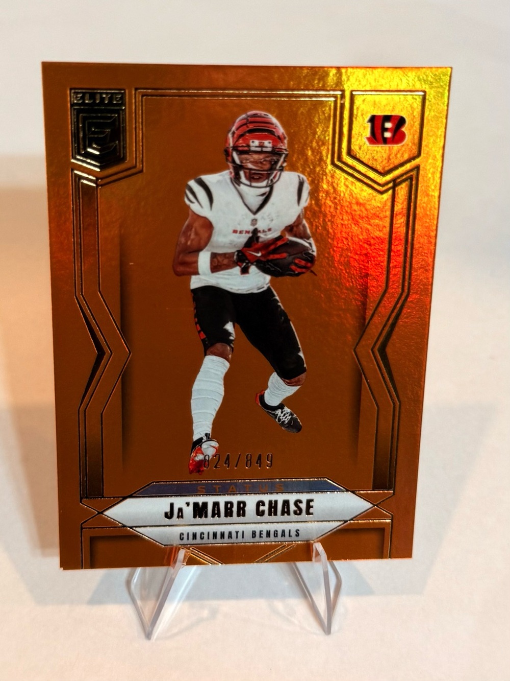 2025 Panini- Donruss Orange# 63 Ja'Marr Chase Cincinnati Bengals Football Card